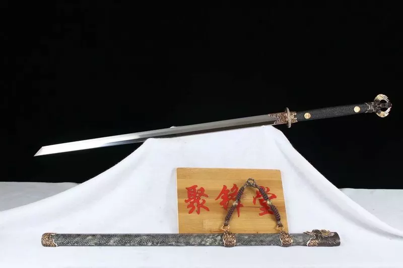 26寸弱反直線紋三色研武士太刀 古兵器 武具 刀装具 日本刀 模造